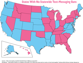 Illustration for article titled The US Atlas Of Texting-While-Driving Laws